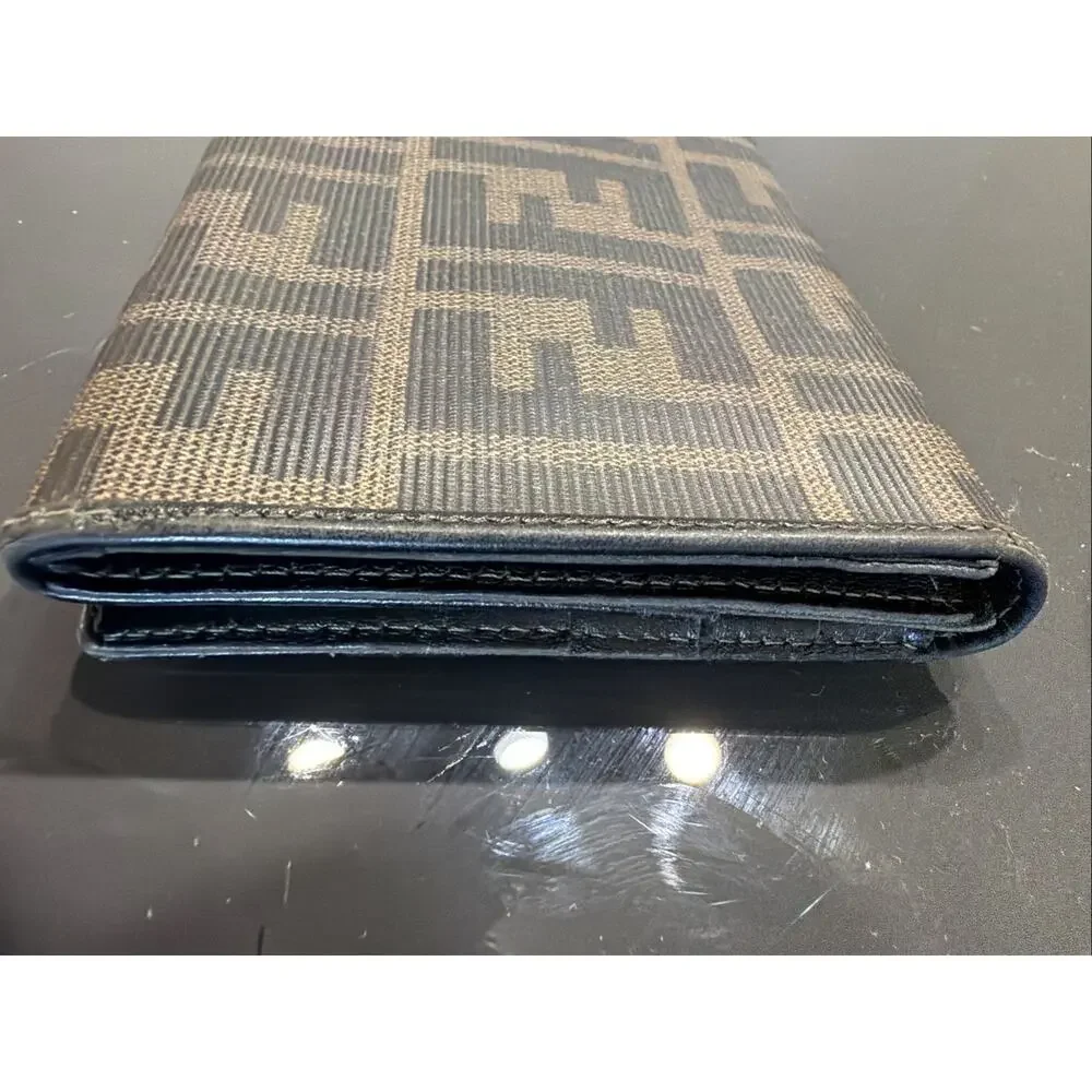 Fendi Women Vintage Logo Monogram Wallet Needs Repair